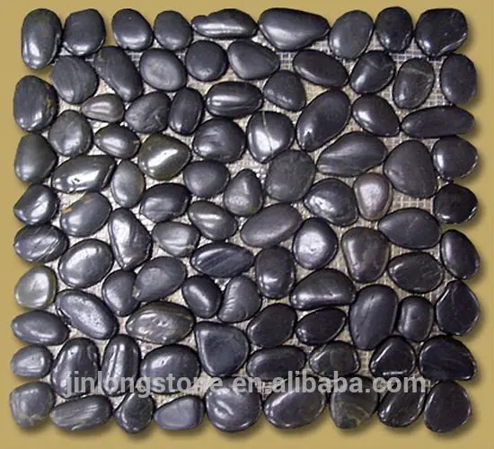 Cheap natural granite garden cobbles gravel stone pavers,White pebble stone for garden,Cobble Black Pebble Stone landscaping