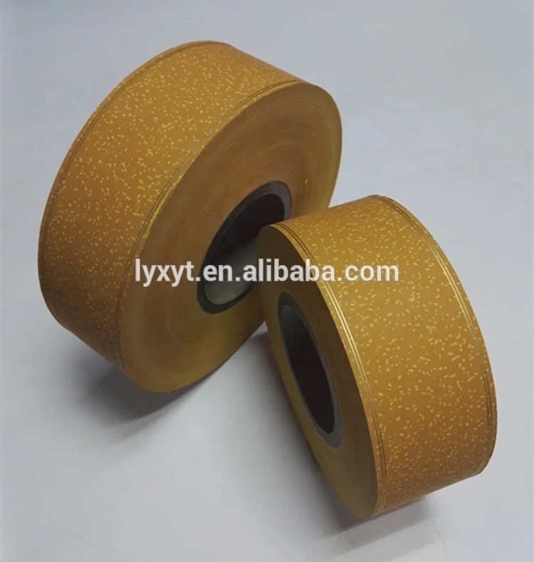 Cigarette head filter acetate tow wrapping tipping paper with golden line