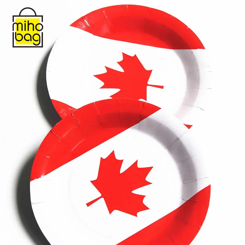 Kids Birthday Party 7 inch Disposable Bulk Packing Decorative Cake Plate Disposable Paper Plate