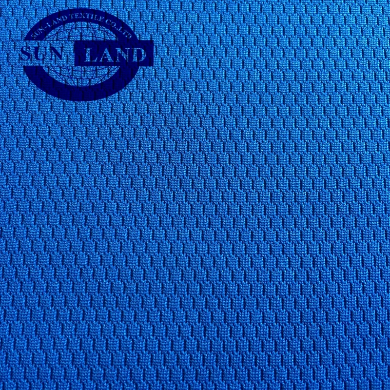 fashion sportswear training suit clothing 100% polyester 3D knitted wicking breathable honeycomb mesh fabric