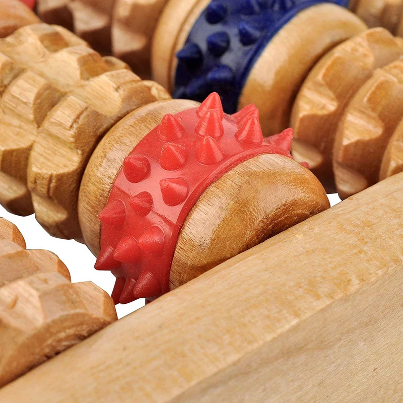 Wooden Foot Massager Back Roller Massage Tool Foot Pain Relief Heel Acupressure/Reflexology/Therapy/Blood Circulation
