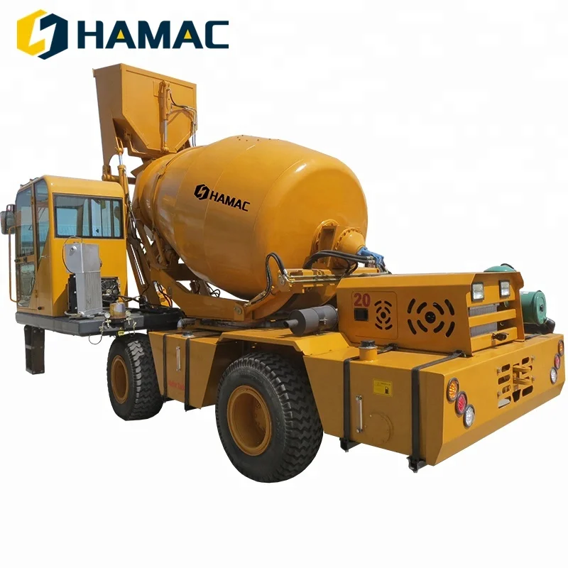 HAMAC good quality 4m3 self-loading mobile concrete mixer