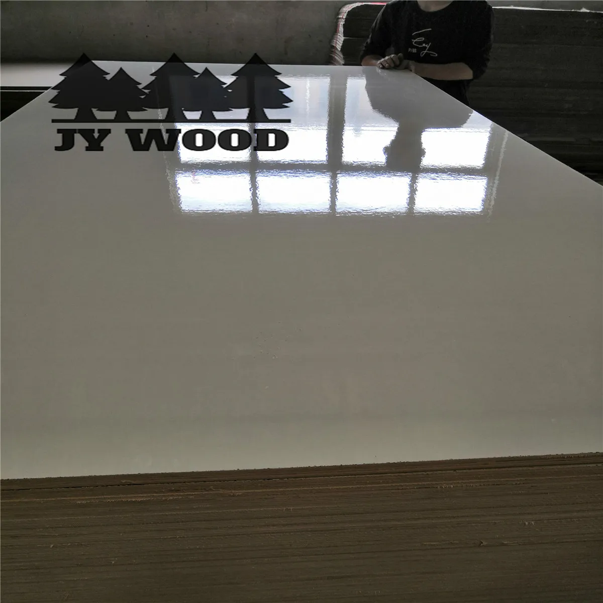 high glossy panel laminating hot press plywood furniture 12mm hpl plywood