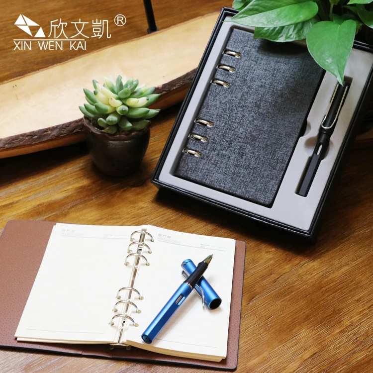 
2020 new Office Stationery Gift Luxury Business a5 Notebook Pen Set With Box 