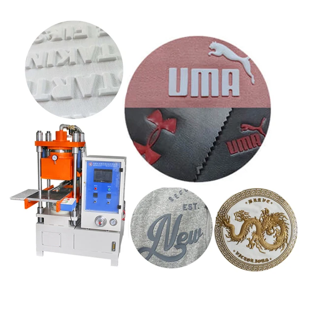Printing Printer Textile Garment Fabric Embossing patch T Shirt Clothe 3D Hat Bag PVC Rubber Logo Silicone Label Making Machine