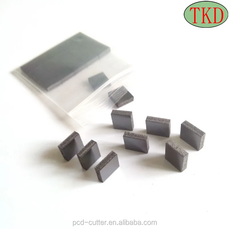 PCD blanks and cutting tips-rectangle shape for Stone Cutting