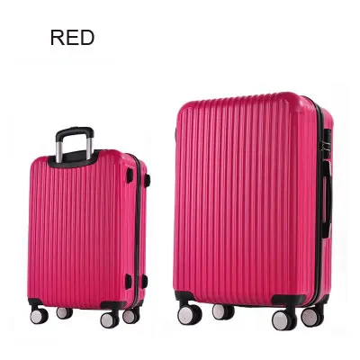 360 degree spinner caster mute wheel trolley luggage abs pc hard suitcase light weight cheap travel bag