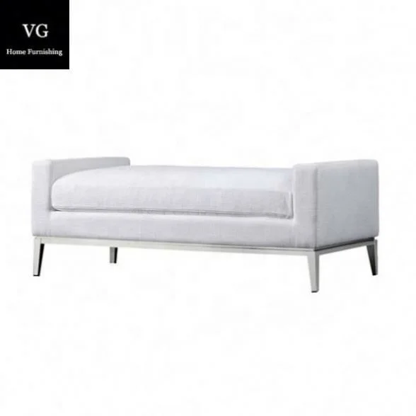 Living room furniture french style ottoman benches upholstered bedroom bench