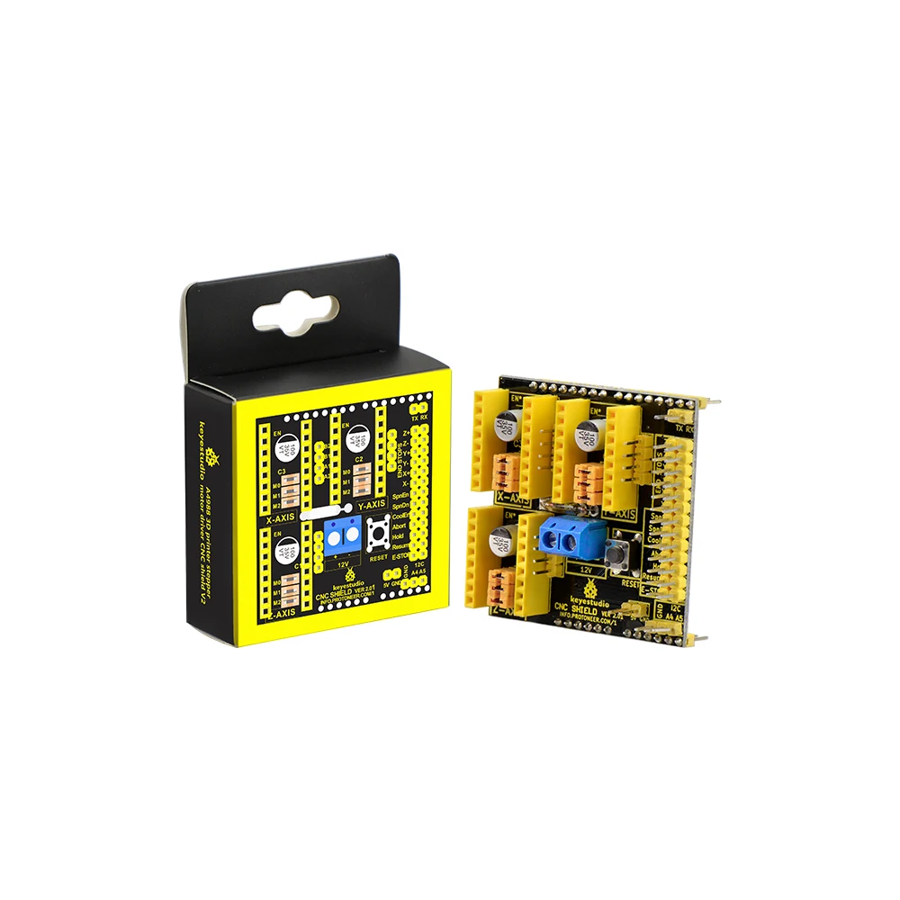 Keyestudio A4988 3D принтер Драйвер шагового двигателя с ЧПУ щит V2