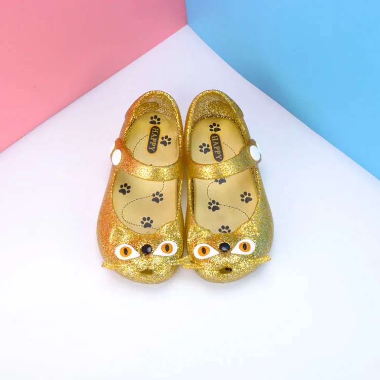 Модная детская обувь принцессы из ПВХ для родителей и детей