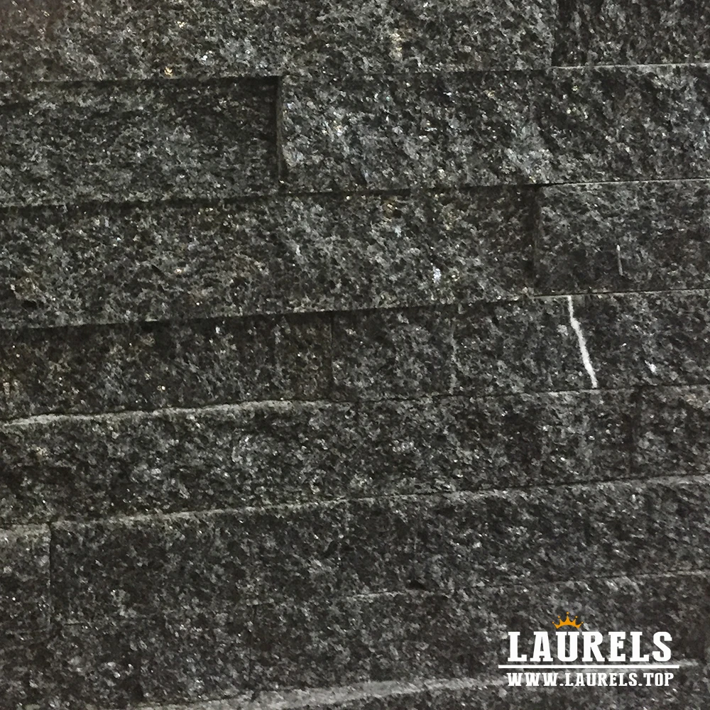 
Hot Selling Chinese Black Quartz Blate Natural Stone Veneer 