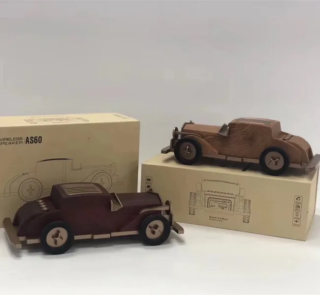 portable Christmas Gift speaker classic vintage car small battery powered speakers