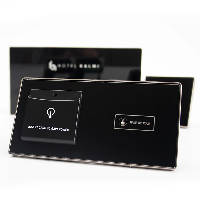 Energy saver panel touch sensor hotel room service call system