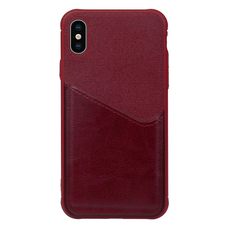 Free Shipping Leather Phone Case For iPhone X XR XS MAX 6S 7 8 Plus Credit Card Pocket Slots For Samsung S8 S9 Note 8