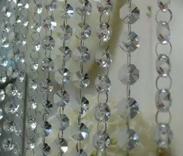 hot sale clear acrylic crystal bead garland for wedding decoration