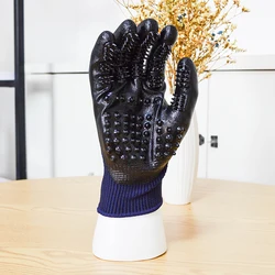 Flexible pet cleaning gloves Tactile Dog Hair Remover Gloves Touch 2 in 1 Brush Pet Grooming Gloves
