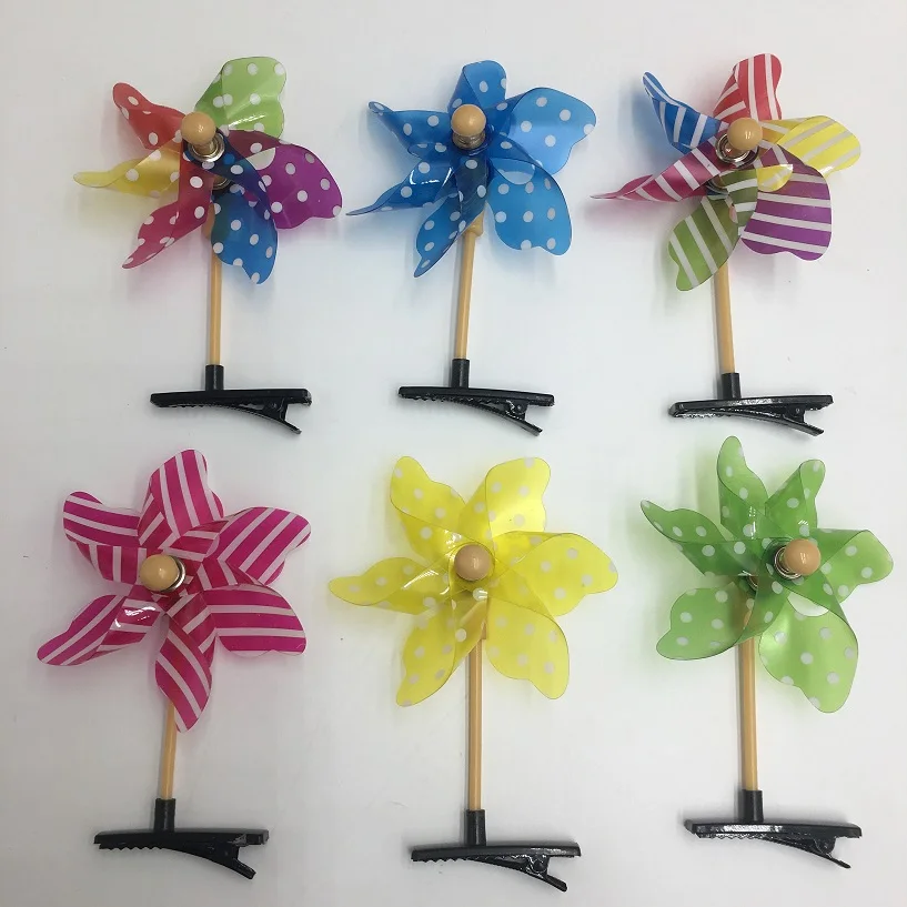 plastic headwear gift small windmill hairpin girl