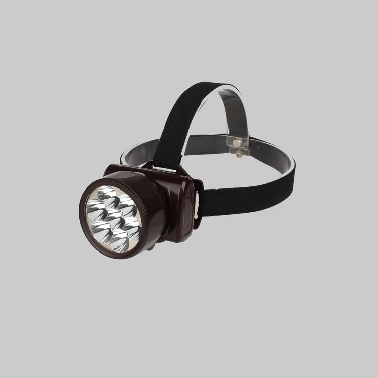 TL-03-7 ( 7 LED ) Lead acid battery Portable led head light rechargeable LED headlamp for rubber farming work