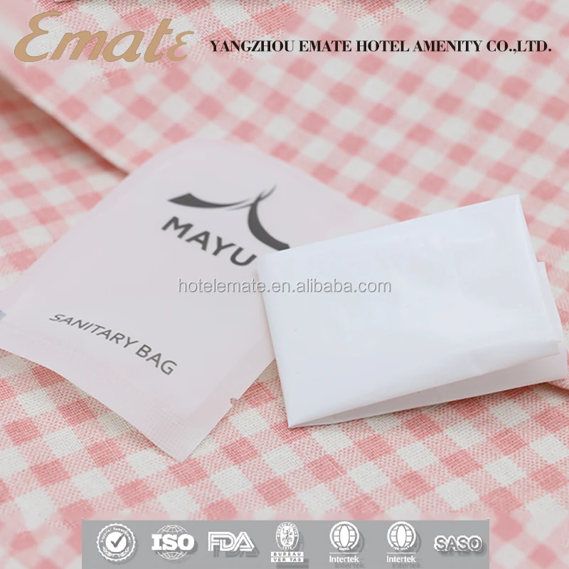 hotel disposable cheap lady sanitary bags