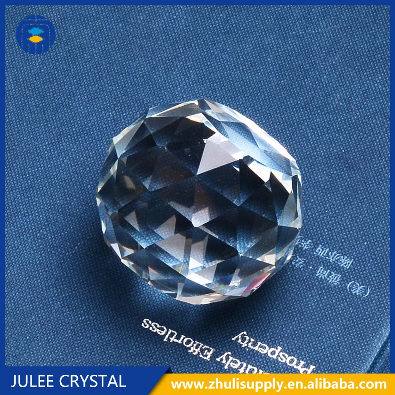 High Quality Faceted Crystal Balls With Hole
