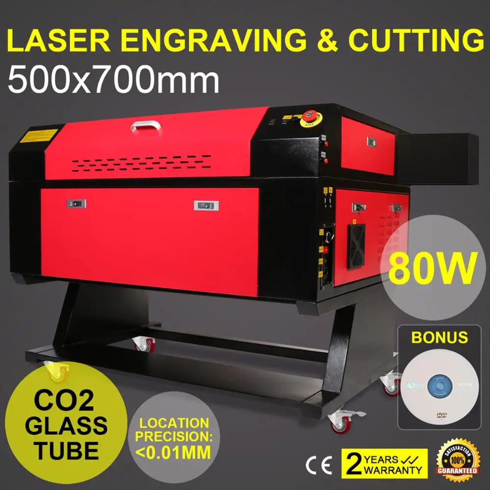 sihao 80W CO2 Laser  Engraving Cutting Machine With Color Screen 700*500mm
