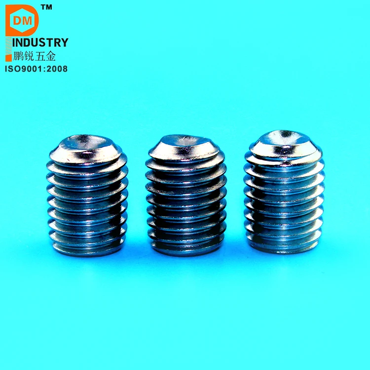 high quality DIN916 hexagon socket set screws with cup point