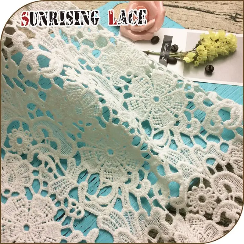 2021 Textile Heavy African Cotton Korean Cord Guipure Embroidery Dress Lace Fabric For Women