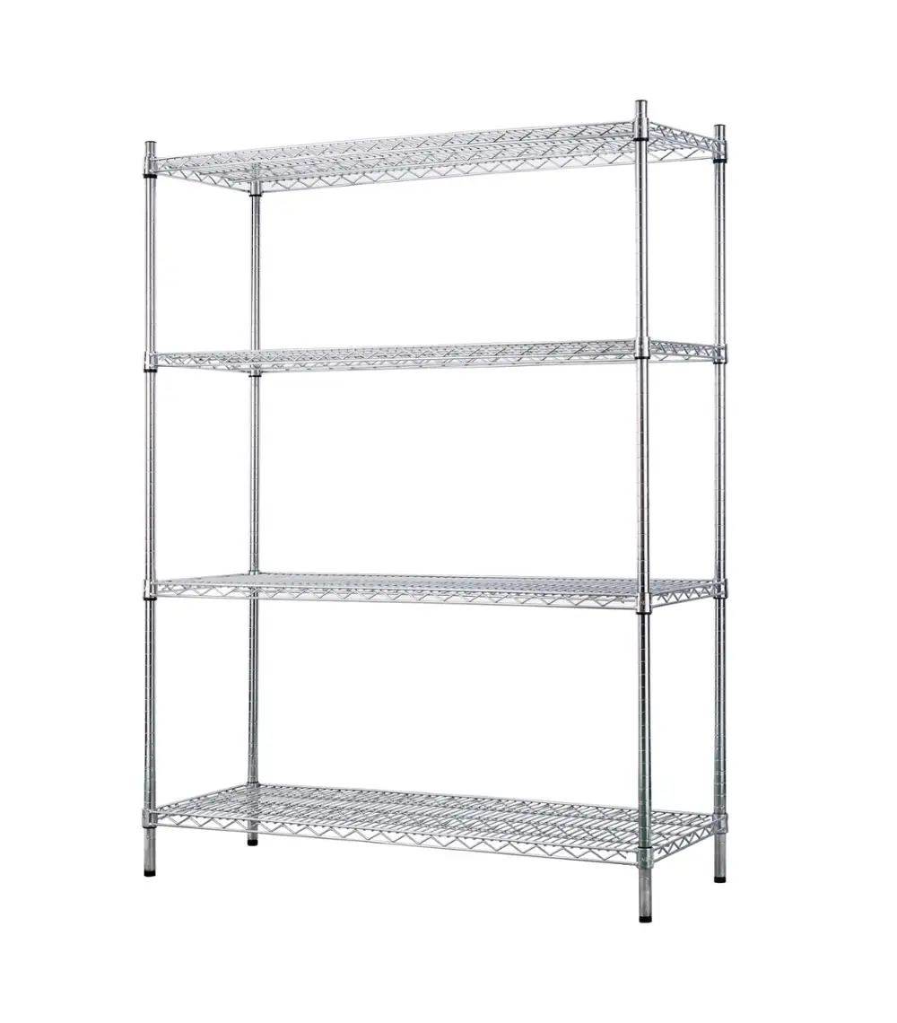 NSF&ISO Certificated Living Room Chrome Plating Wire Shelving Manufacturer