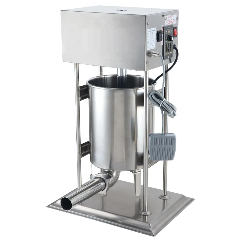 Электрический колбасный шприц из нержавеющей стали, 10 л, 220-240 в