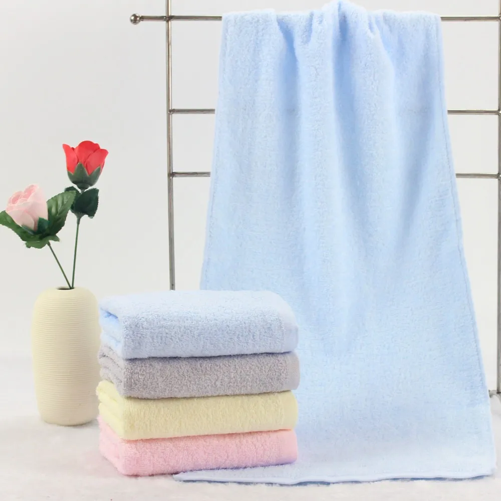 Graceful Super Value Bright Color Standard Size Customer Plain Hand Towel