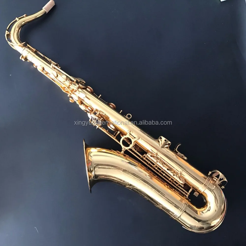 cheap price good quality gold lacquer tenor saxophone from China factory