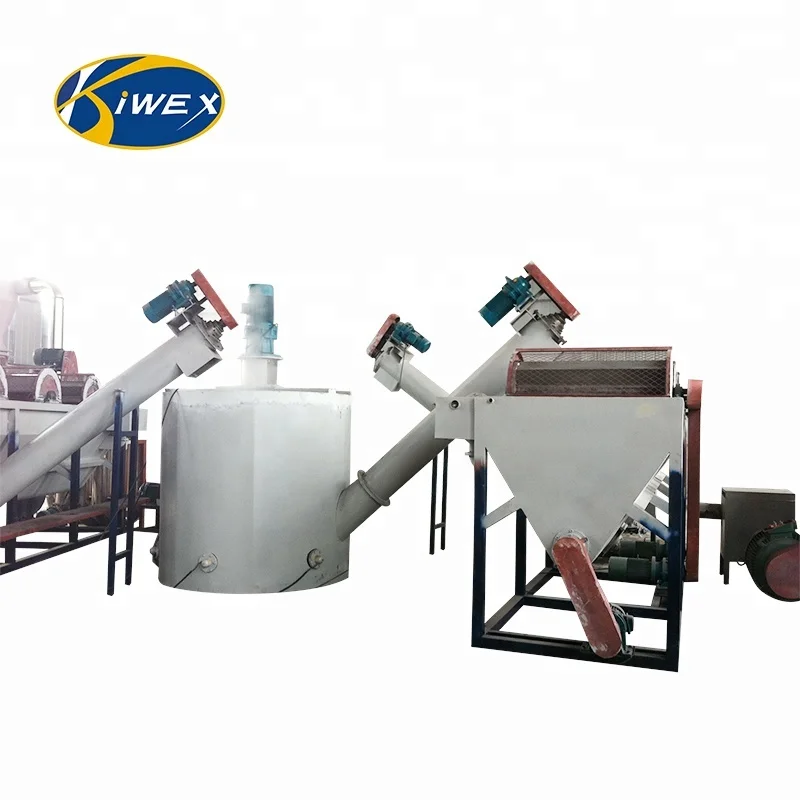 PET bottle crushing washing drying recycling line