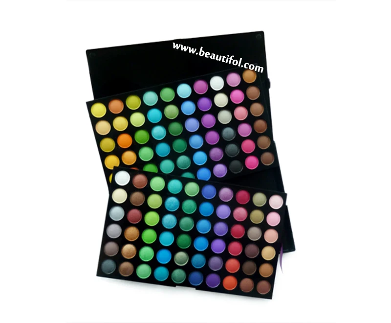 High quality colorful Makeup palette popular shine and matte wholesale makeup naked 120 eye shadow palette