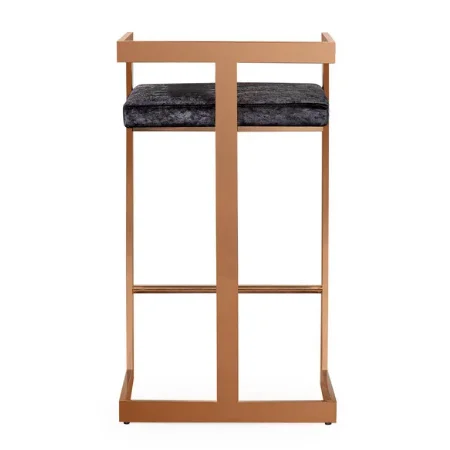 Black Velvet Counter Stool rose gold stainless steel frame bar stool with armrest