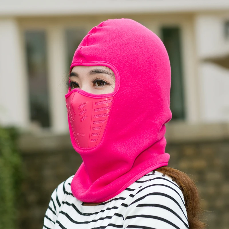Dust Proof Anti Wind Bike Balaclavas Mask Winter Warm Wool Full Face Scarf Couples Riding Face Mask Cycling Cashmere One Size