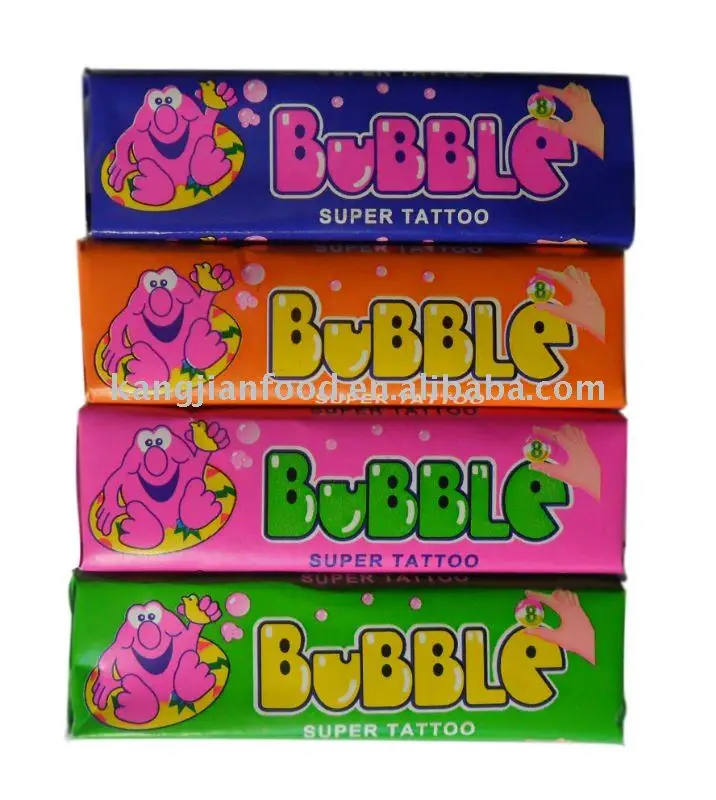 
Super tattoo bubble gum 