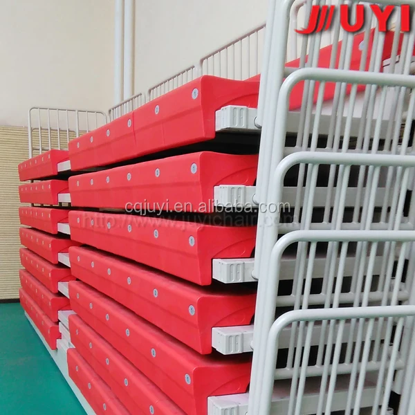 JY-750 CE retractable gym bleachers telescopic seating bleacher folding grandstand retractable gym bleachers