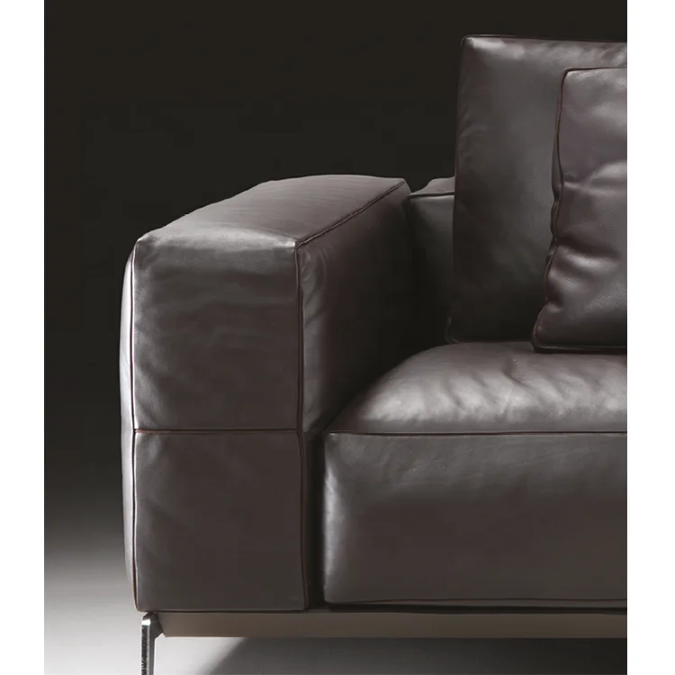 High quality leather sofa set furniture modern design couch living room sofas