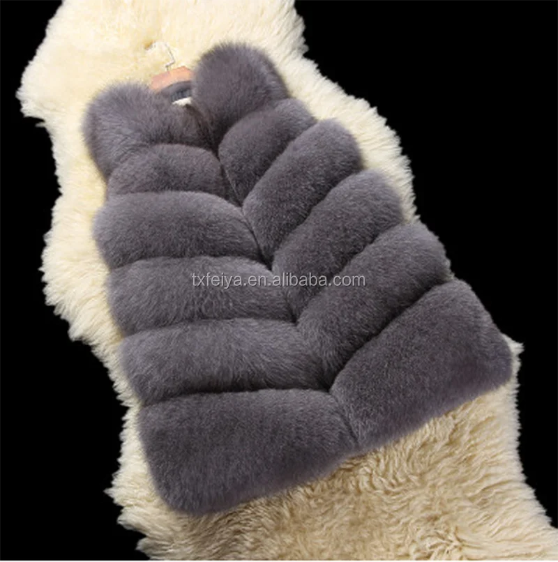 Высококачественный пушистый и мягкий женский длинный жилет из натурального Лисьего меха