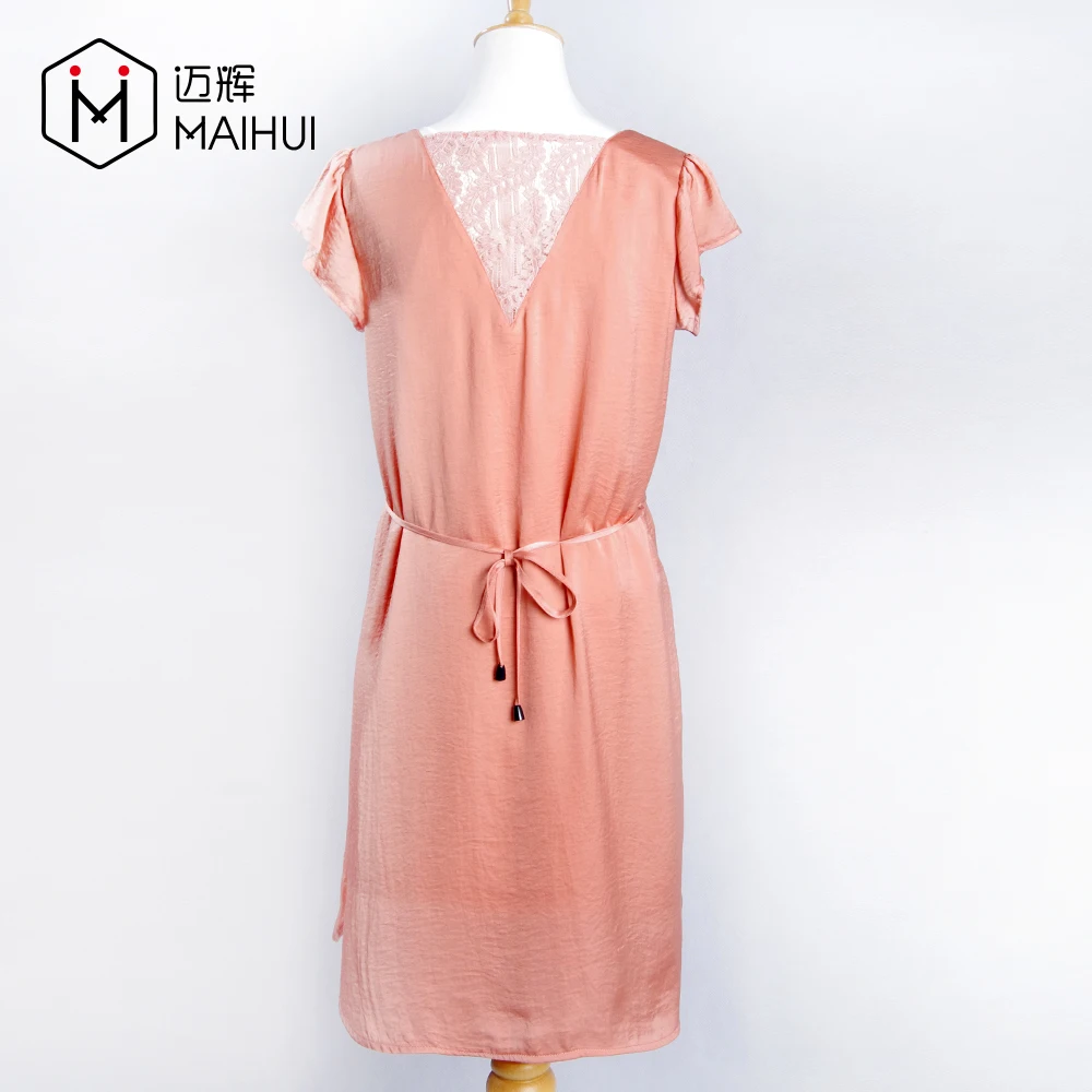 Made In China Women Long Dress Hangzhou Silk Soft Causal Dresses