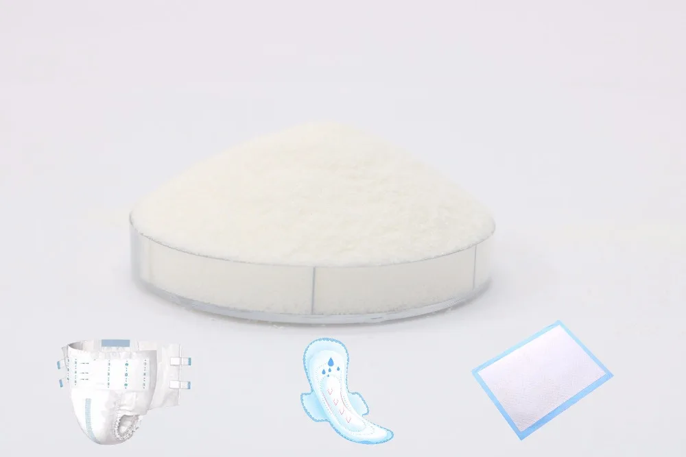 Factory price manufacturer high absorbency SAP for baby diaper and sanitary napkin Japanese Super absorbent polymer raw material