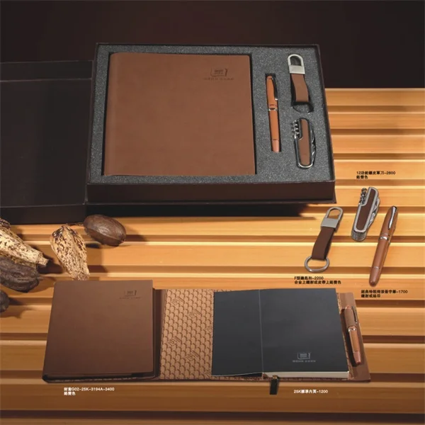 9 ring custom made decorative keyboard stickers Snap fastener logo note book  notebook calendar loose leaf pu leeather journal