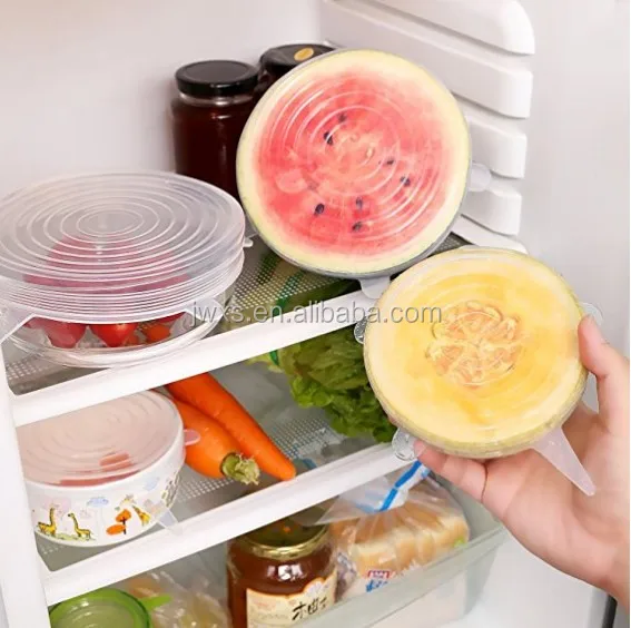 
Household Food Lid, Food Bin Lid Domestic,Reusable Food Lid Silicone 