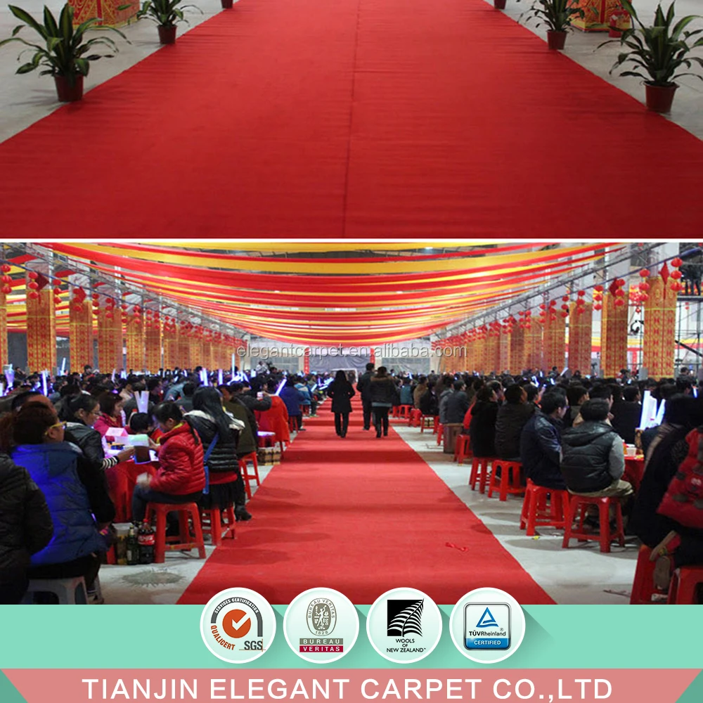 event & wedding red carpet outdoor carpet rolls non woven carpet