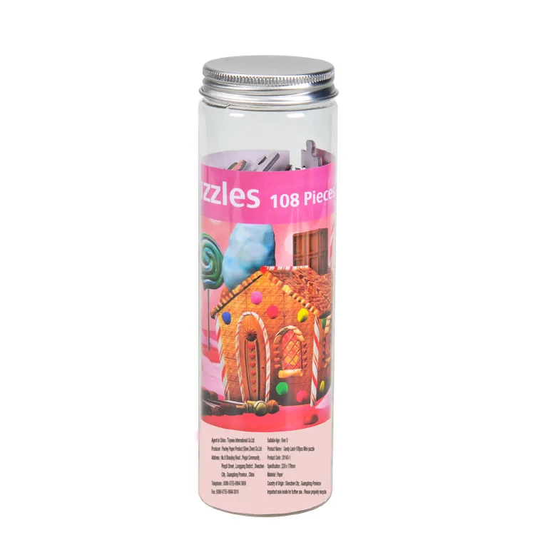 Education Wholesale Custom Jigsaw Puzzles Manufacturers in Tube Box