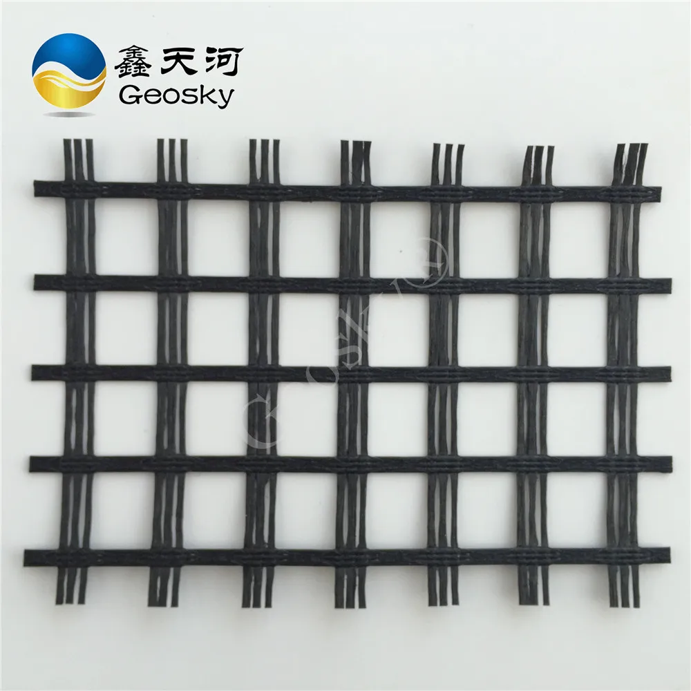 road construction pvc coated polyester geogrid