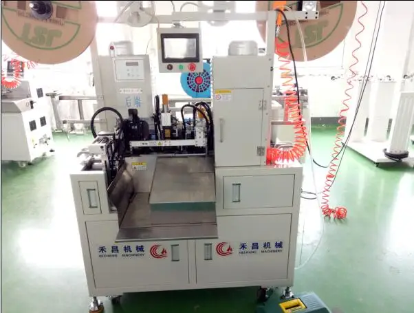 Automatic 64 pin idc cable connector crimping machine