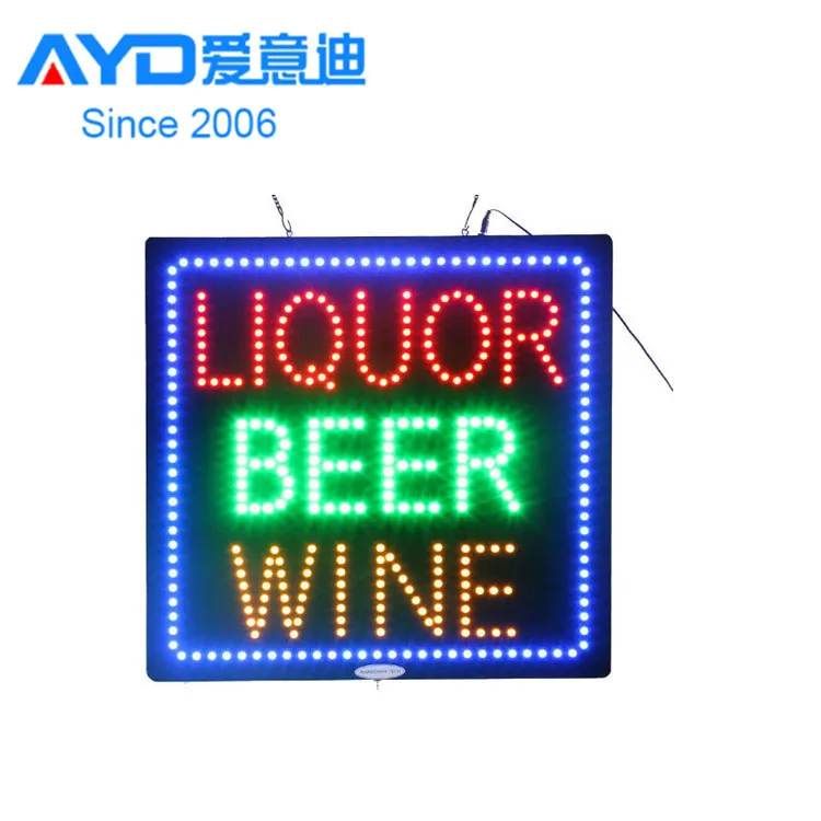 Hot Cake Flasher Liquor Shop LED Advertising Screen Indoor LED Display Factory Supplier