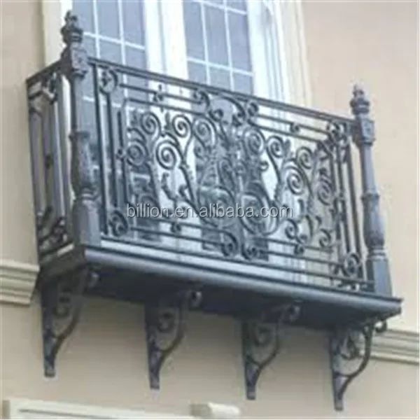 indoor used wrought iron railings for balcony design
