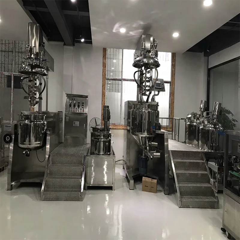 Weidong  cosmetic Cream Making Machine with Mixer Homogenizer